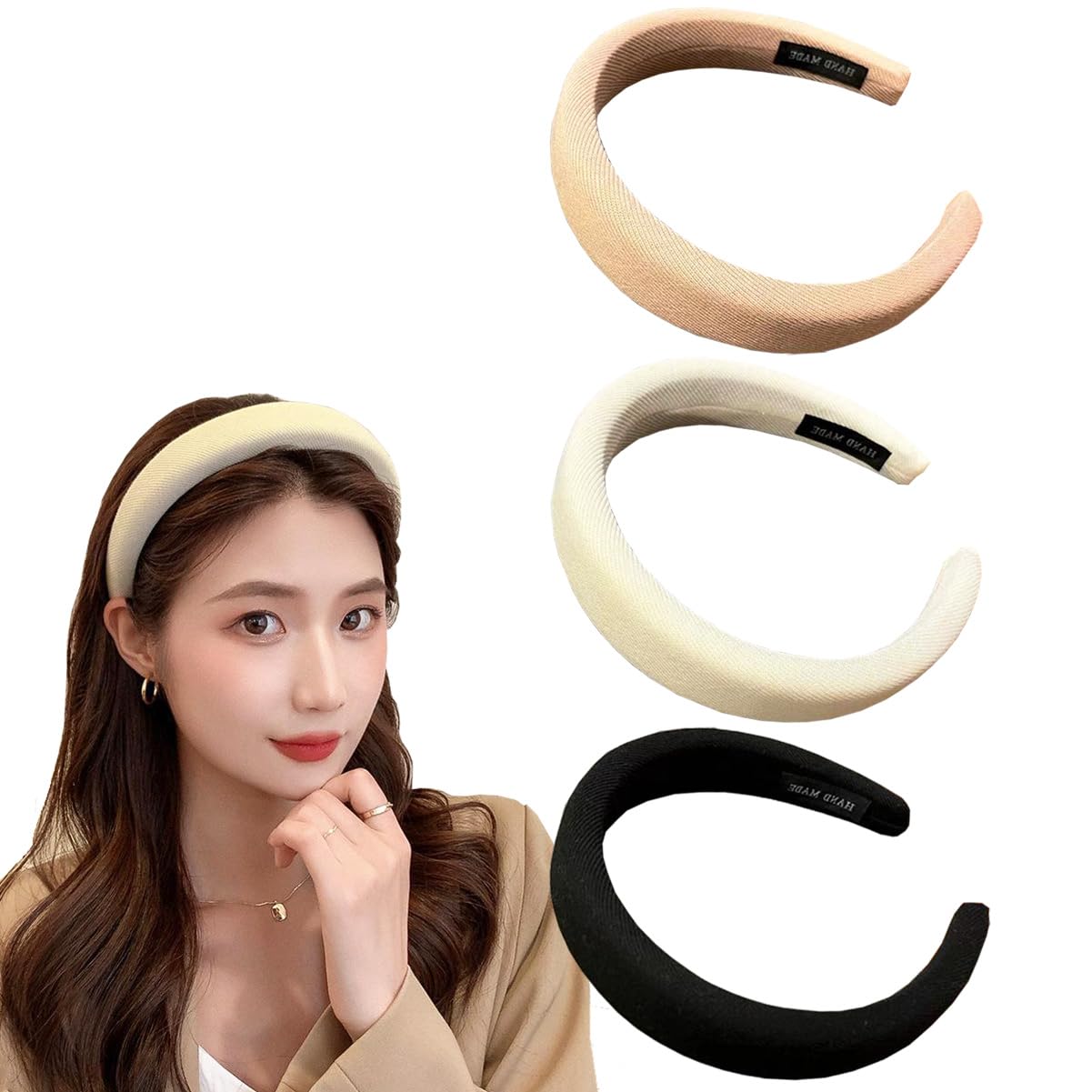 scicent Velvet Wide Headbands for Women Soft Head Band for Girls Fashion No Slip Hair Bands 12603
