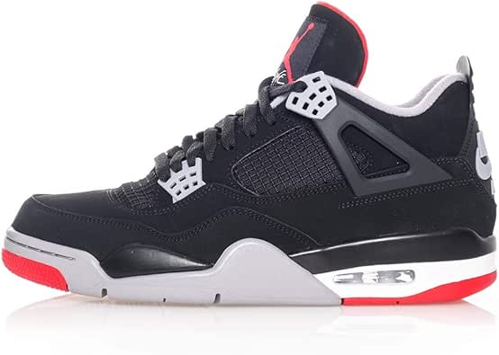 Nike - Air Jordan 4 Retro - 308497060 - El Color: Rojos-Grises-Negros