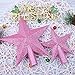 Aneco 2 Pack Glittered Christmas Tree Topper Star Treetop for Christmas Tree Decoration or Home Decor, Hard Plastic, 2 Size