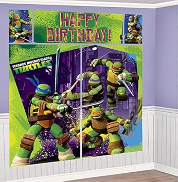 Amazon Com Teenage Mutant Ninja Turtle Birthday Scene