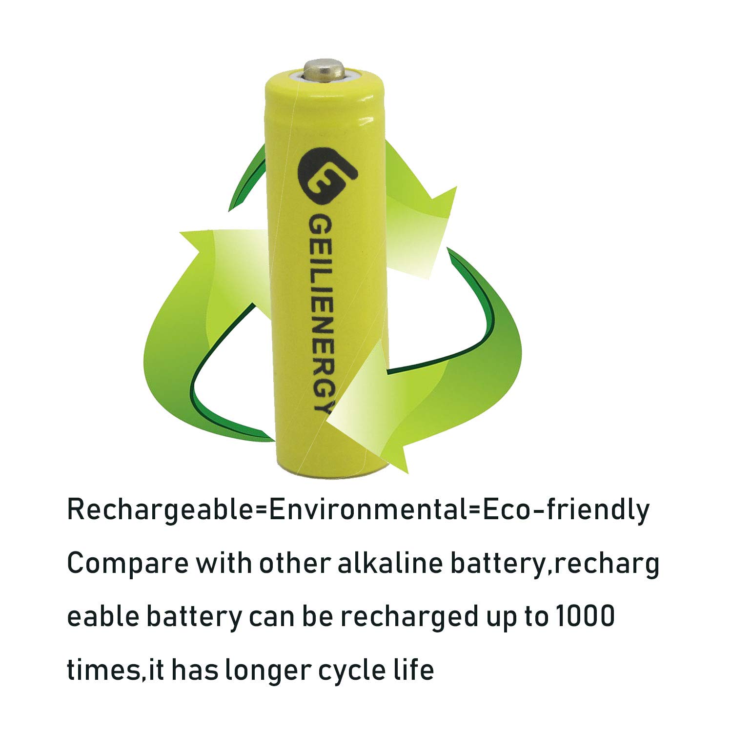 GEILIENERGY Solar Light Batteries AA Ni-Cd AA 600mAh 1.2V Rechargeable Batteries AA Rechargeable Batteries for Solar Lights Solar Lamp(Pack of 8)