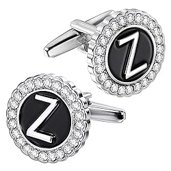 HAWSON A-Z Initial Cufflinks for Men and Women with