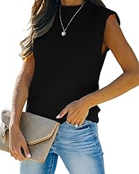 Amarmia Women's Mock Neck Knit Sweater Vest