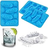 3Pcs Titanic and Iceberg Ice Cube Trays, Titanic Film Theme Ice Maker Chocolate Candy Soap Crayon Wax Melt Making Mold (Set o