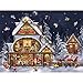 Bits and Pieces - 300 Large Piece Jigsaw Puzzle for Adults - Santa's House - 300 pc Christmas, Holiday Jigsaw by Artist Tuula Burger