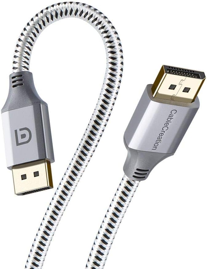 CableCreation 8K DisplayPort Cable 1.4, DisplayPort to DisplayPort Cable 6.6ft (DP to DP Cable) Gold Plated with 8K@60Hz, 4K@144Hz, 2K@165Hz Video Resolution & HDR Support, 2M/ Space Gray: Industrial & Scientific
