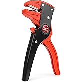 KAIWEETS Automatic Wire Stripper and Cutter, 2 in 1 Wire Stripper Tool, Adjustable 10-24 AWG Electrical Cable Wire Stripping 
