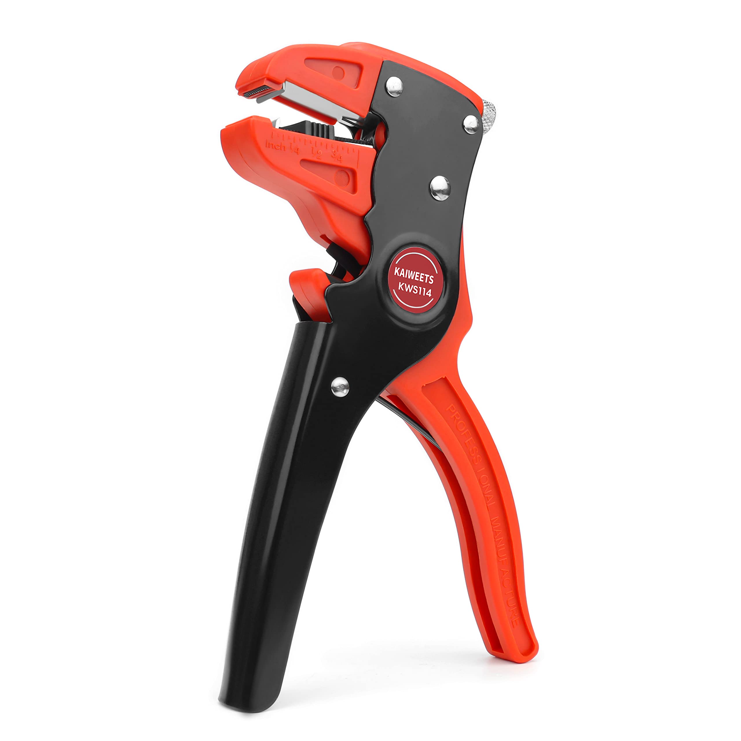 KAIWEETS Insulated Wire Stripper, Adjustable Cable Stripping Tool Eagle Beak Design, Professional Wire Cutter for Stranded Wire Industrial, Home Appliance, and Automotive Electrical Repair