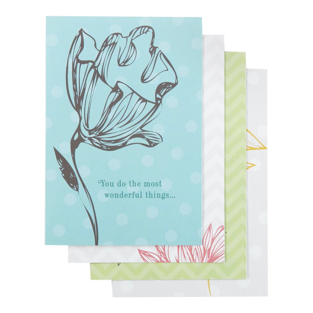 DaySpring Boxed Thank You Greeting Cards w Embossed Envelopes Many
