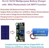Fafeicy 12V 1A MPPT Solar Controller Module Lithium Lifepo4 Battery Charger Car view 3