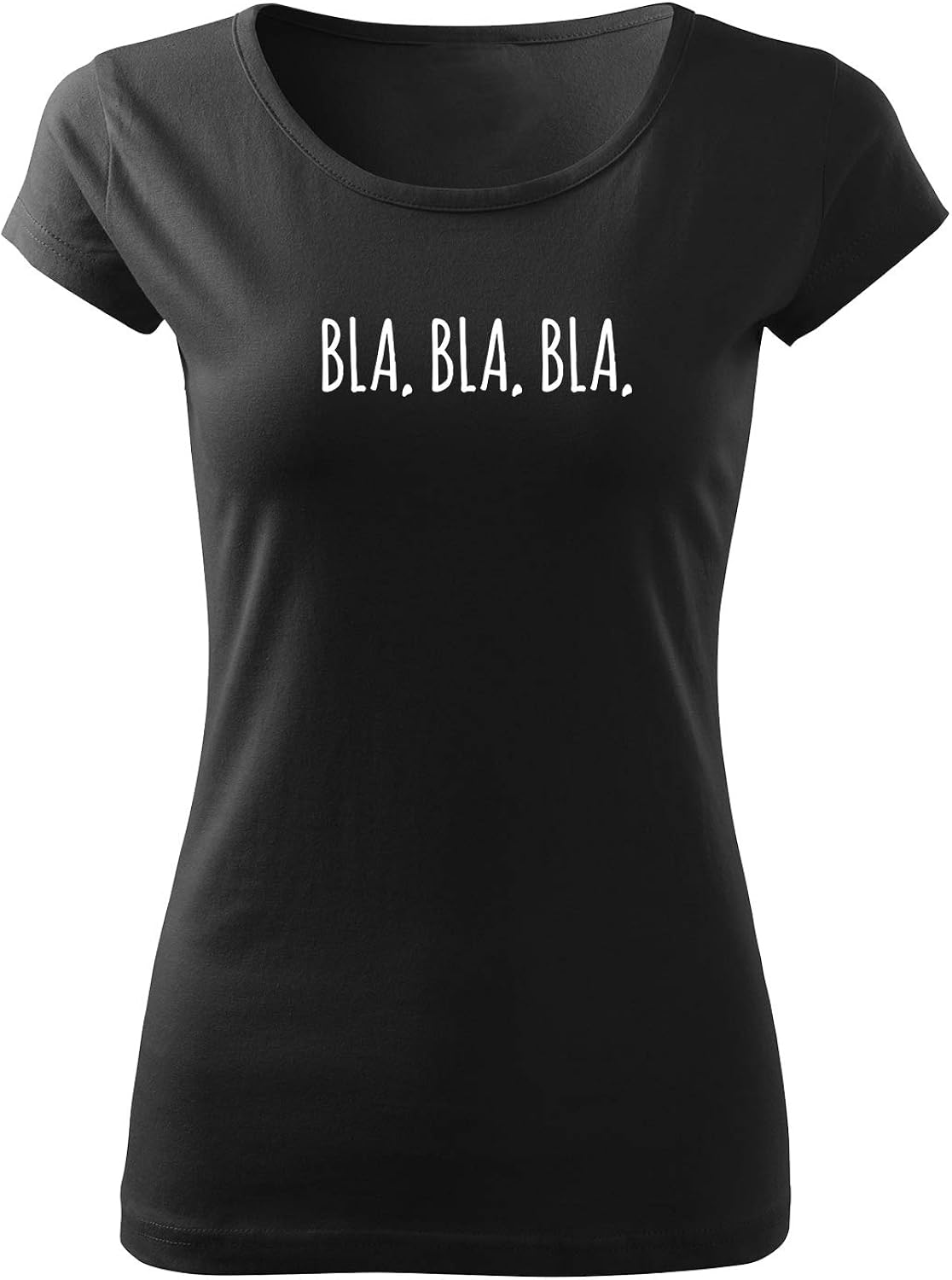 Bla Bla Bla Premium Damen Shirt tailliert Sprüche Tshirt Kurzarm Frauen