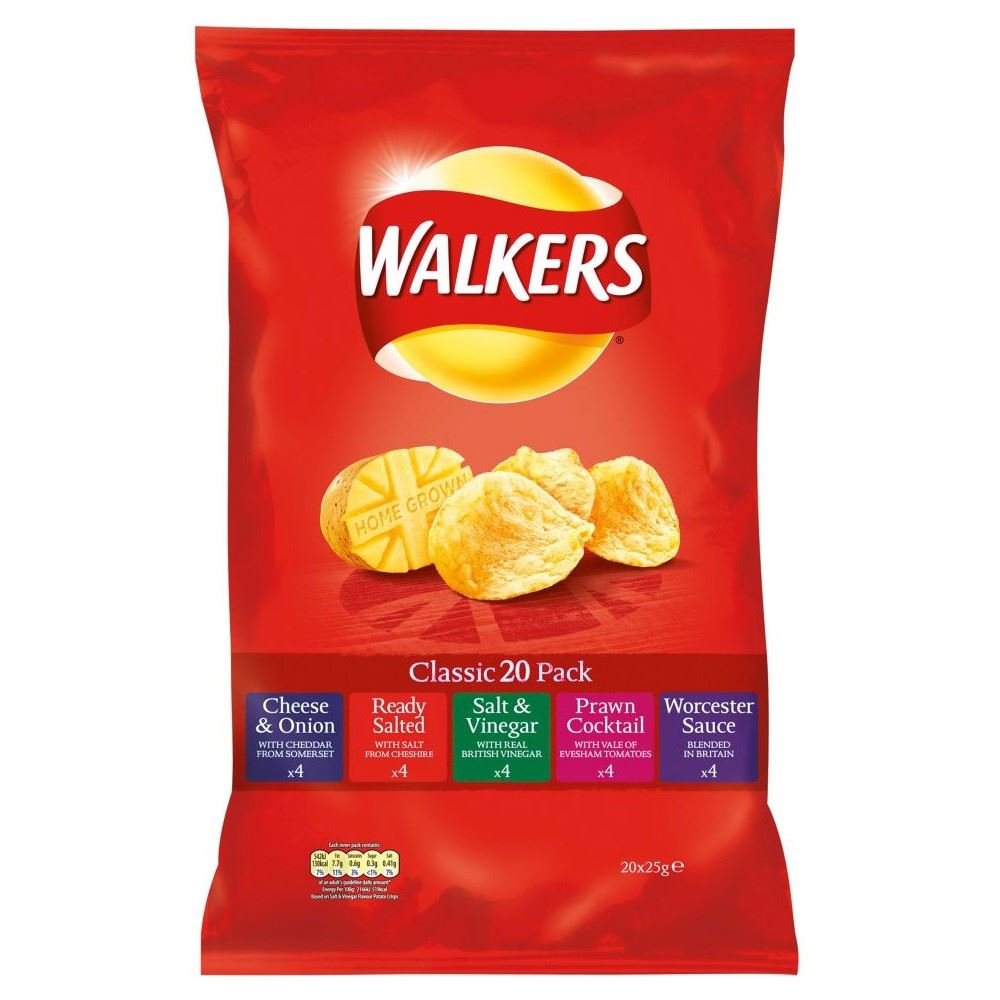 Walkers Crisps Classic Variety (20x25g)