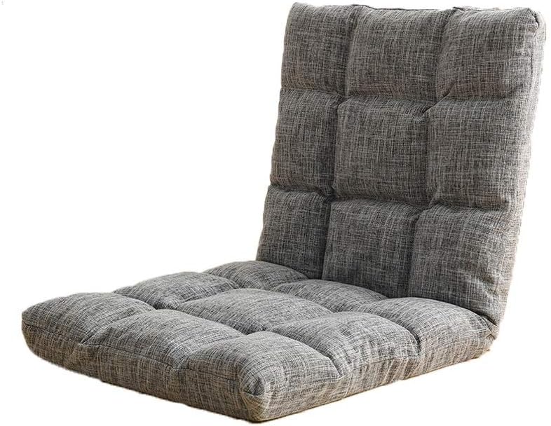 YAXY Floor Chairs with Back Support for Adults, Adjustable Gaming Sofa Chair Cushioned Folding Lazy Recliner Living Room Outdoor Indoor Soft Great for Reading Games Meditating Padded Gaming Chair