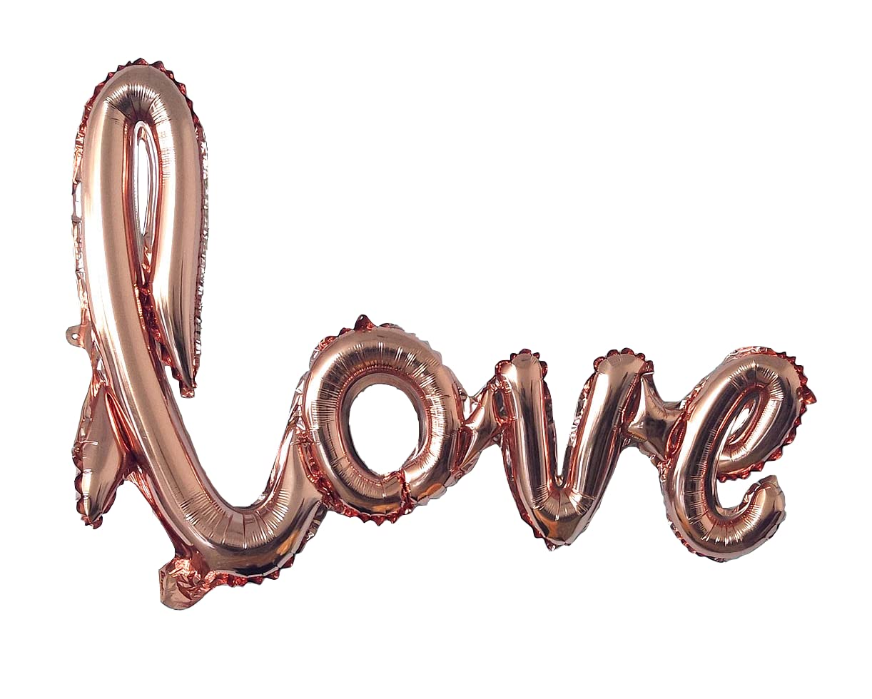 Rose Gold Love Foil Balloon, 106cm (2 pack)