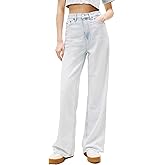 Tommy Jeans Womens Claire High Rise Wide Leg Jeans