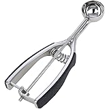MIU France Stainless Steel No.60 Portion Scoop with Soft Grip Handle, 1/2-Ounce