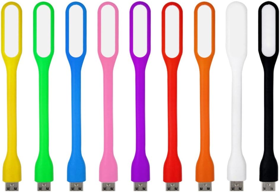 USB LED Light Lamp Adjust Angle Portable Flexible Led Lamp with USB for PowerBank PC Laptop Notebook Computer Keyboard Outdoor Energy Saving Gift Night Book Reading Lamp (5PCS)