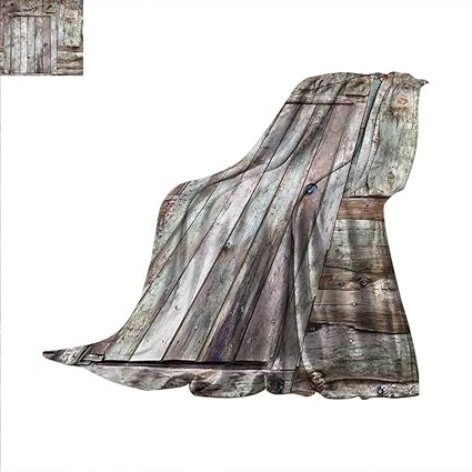 Amazon Com Rustic Lightweight Blanket Old Barn Door Cottage 70