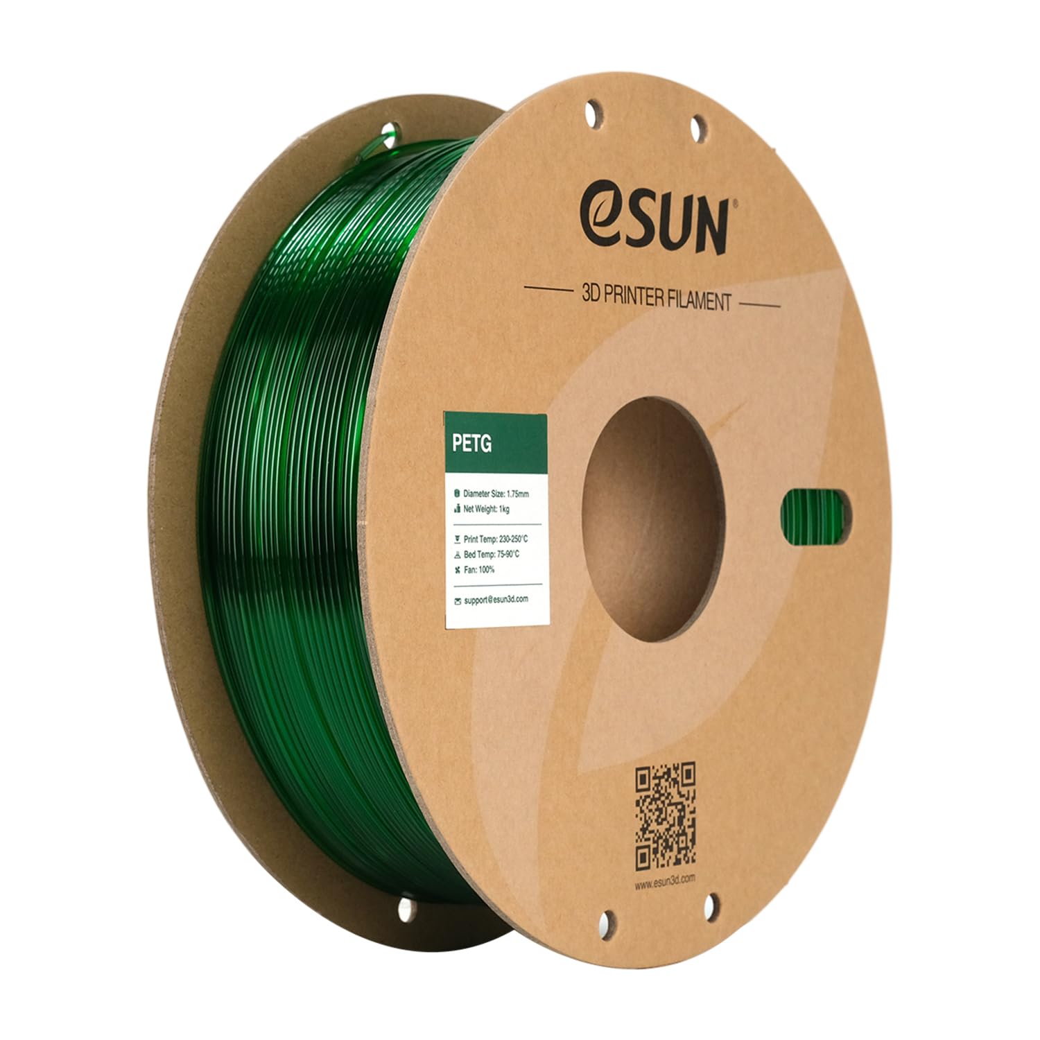 Photo 1 of **SPOOL NOT INCLUDED**
eSUN PETG Filament 1.75mm, 3D Printer Filament PETG, Dimensional Accuracy +/- 0.05mm, 1KG Spool (2.2 LBS) 3D Printing Filament for 3D Printers, Green