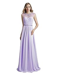 Sarahbridal Womens Beaded Jewel Necline Prom