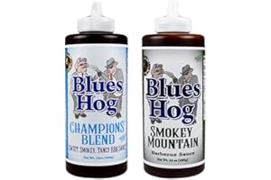 Blues Hog Champions' Blend 25 Oz and Smokey Mountain 24 Oz BBQ Sauce 2 Pack