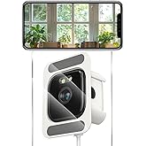 FEICAMYZX 2K Window Security Camera, 3MP Indoor Home Monitoring, Wi-Fi 2.4GHz/5GHz, Full-Color Night Vision, Person Detection, 24/7 Recording