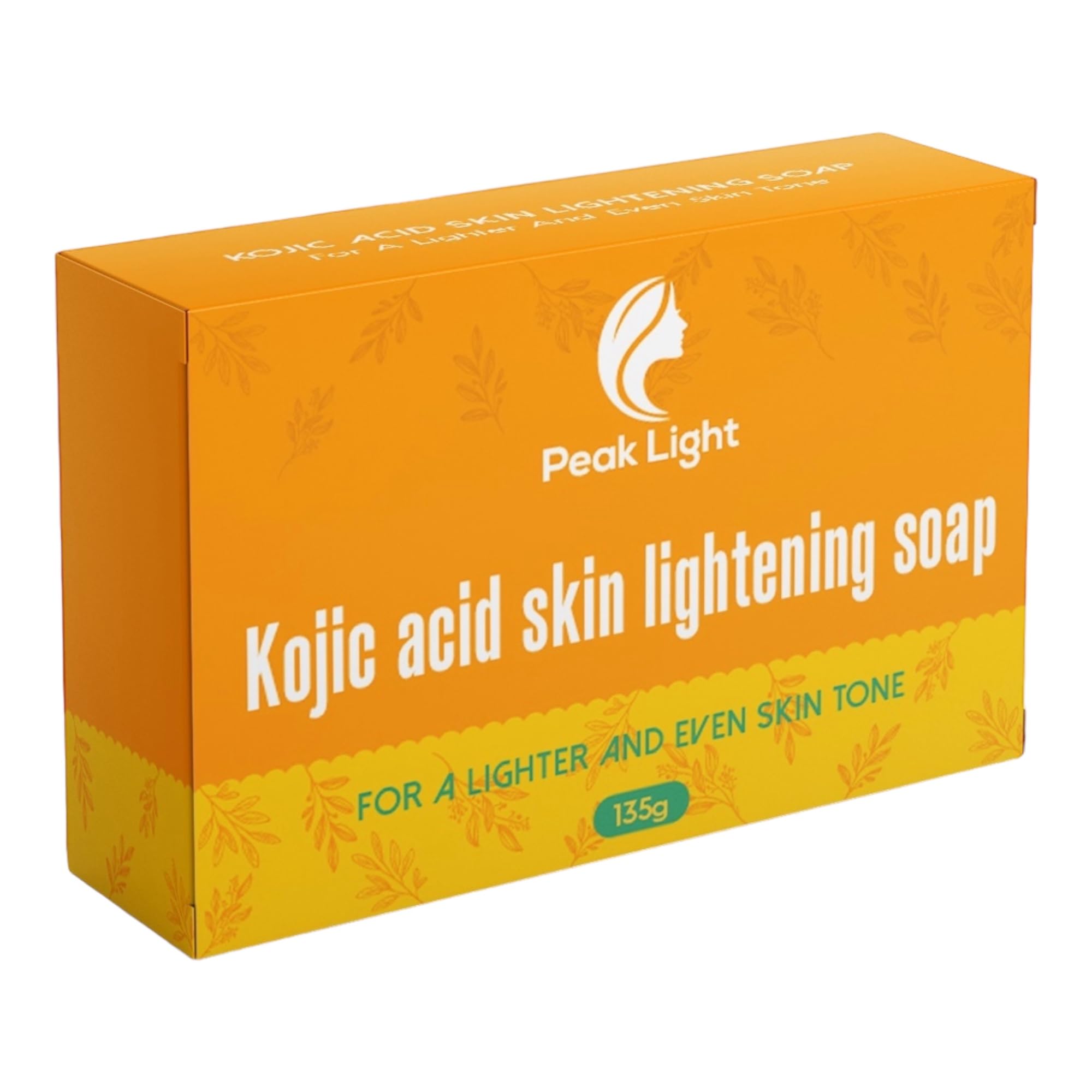 1 x 135G Peak Light Kojic Acid Soap - Targets Dark Spots Uneven Skin Tone Gently heals acne impurities and eliminates red spots and scars