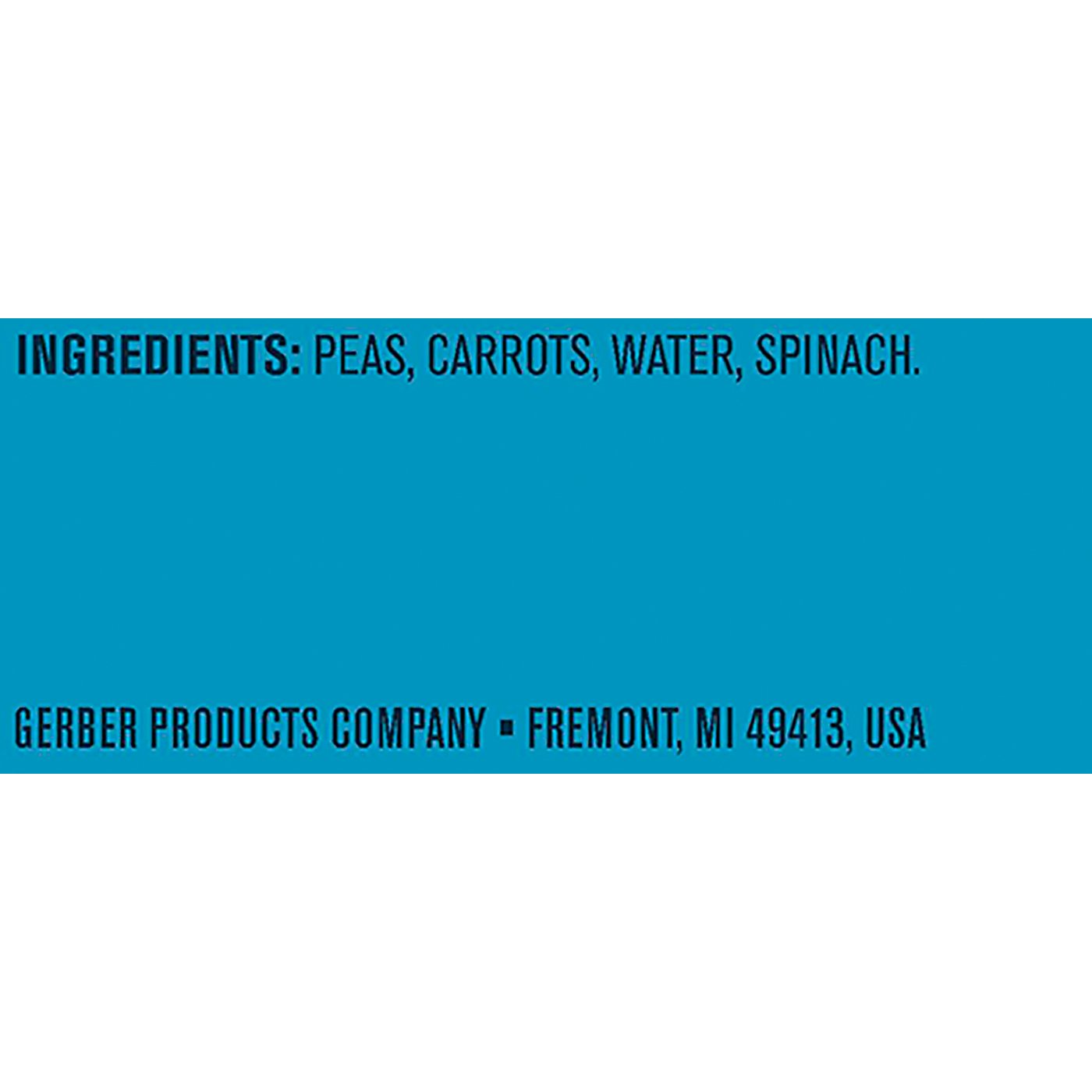 gerber pea carrot spinach