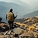 HUKOER 35L/45L Military Tactical Backpack -Tactical Assault Molle Rucksacks Waterproof Expandable Hunting Backpack Outdoor Daypack for Hiking Camping Trekking Hunting Bag (Khaki-45L)