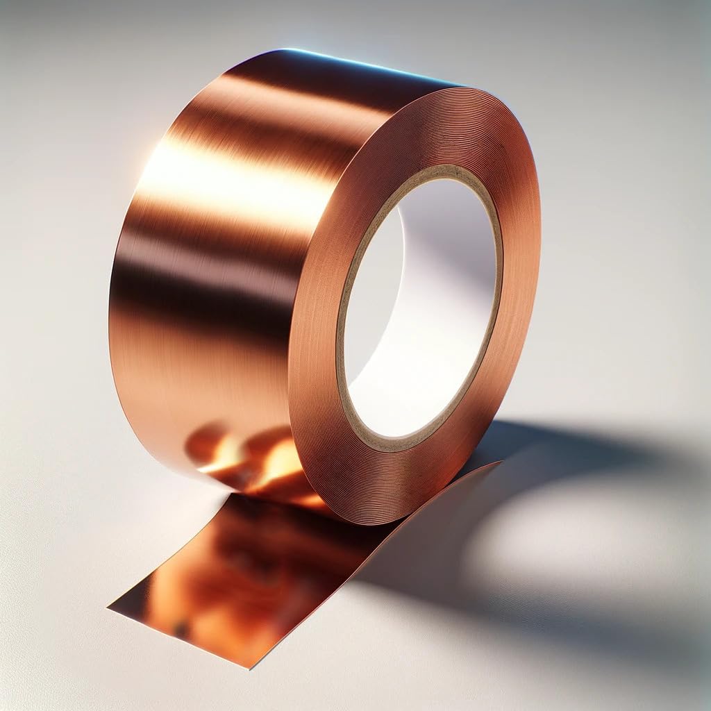 Home Range Copper Tape 50mm x 15m Snail and Slug Repellent Copper Foil Tape Slug Snail Barrier Tape | Guitar EMI Shielding, Electrical Repairs, Soldering