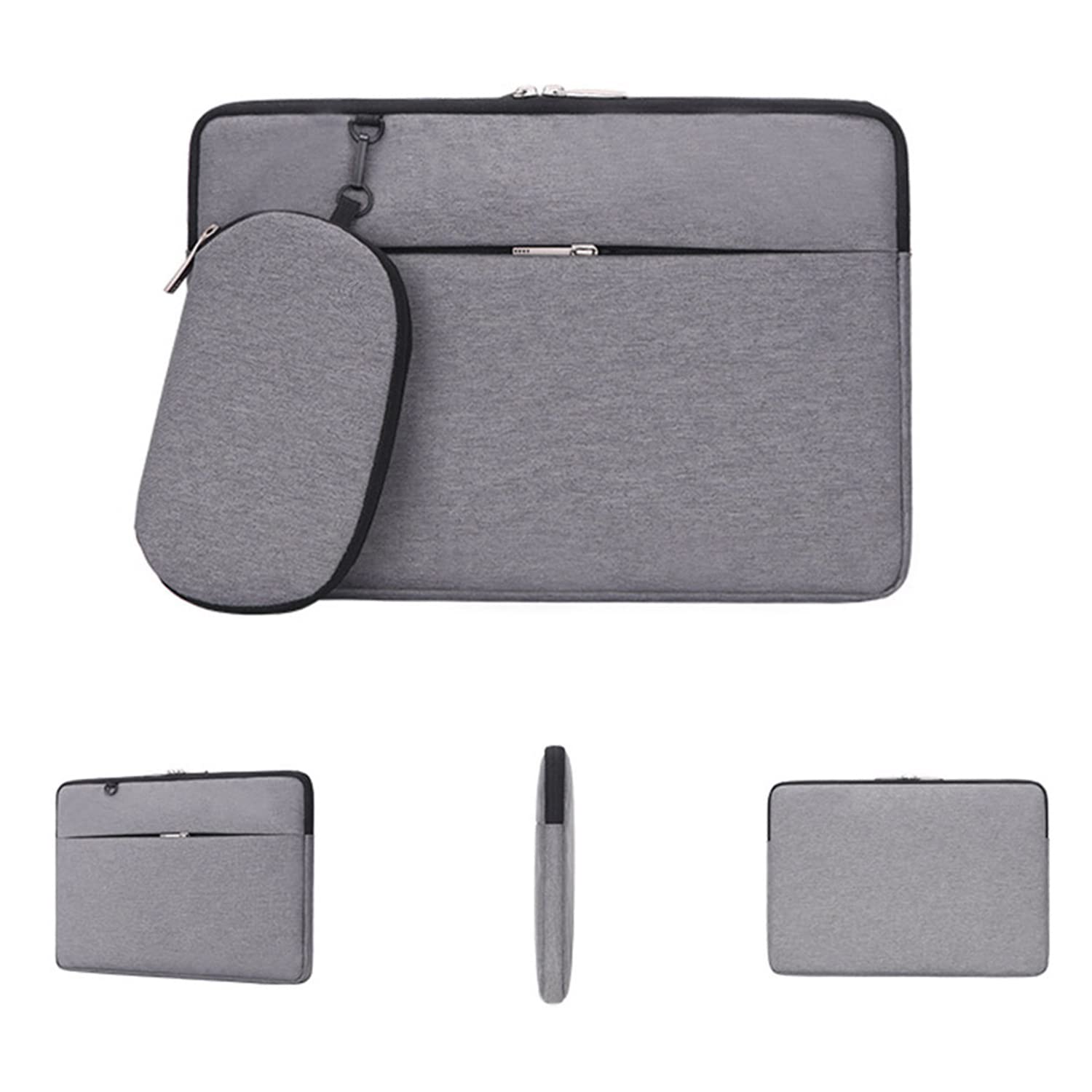 16 Inch Water Repellent Shock Resistant Laptop Cover Bag, Laptop Pouch Sleeve, Polyester Case Tablet Protective Bag Soft Lining Case Carrying Bag with Accessories Pouch