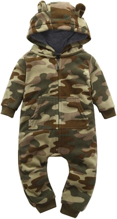 camouflage romper baby