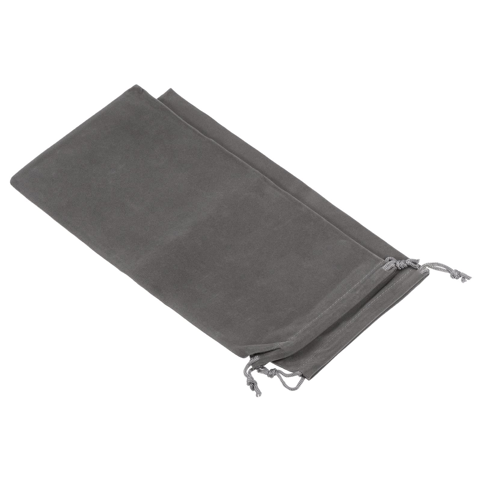 PATIKIL 30x15cm Microfiber Pouch, 2Pcs Soft Storage Drawstring Gift Bag for Glasses Wedding, Gray