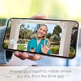 Blink Video Doorbell Black 1080p HD Two-Way Audio Battery Powered view 2