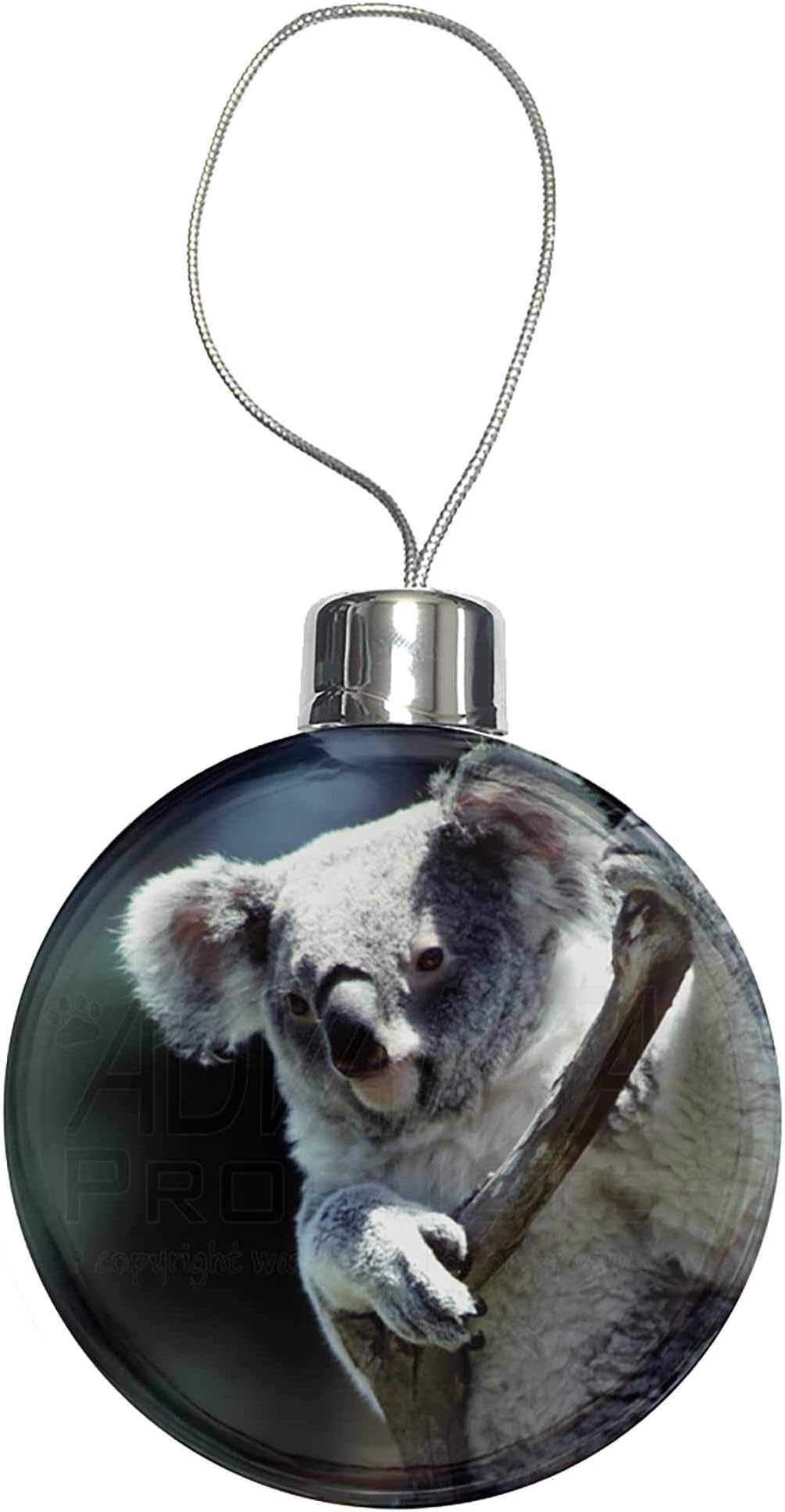 Cute Koala Bear Christmas Tree Bauble with full colour print as shown - Advanta Group®