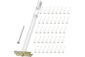 PRLF Drywall Anchor with Included Bolts for 1/4”-20, Heavy Duty Hollow Drywall Anchors for TV Mounting Kit, Stainless Steel Hollow Wall Anchors Holds up to 270lbs Each in 1/2” Drywall,40 packs
