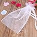 Homecube 50 Pcs 6x9 Inches Drawstring Organza Pouch Strong Storage Bags (White)