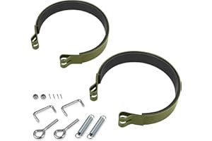 KREGOEM Replacement Strap Brake Kit 90007 for TP-250 and TP-400 Shingle/Material/Roofing/Ladder Hoist Units, Durable Hoist Brake Parts, Military Green（2 Piece Set）