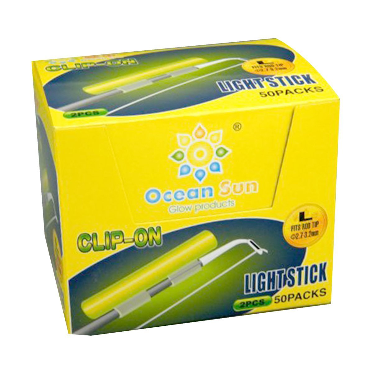 Saim Fishing Glow Sticks, 2.7 x 3.2mm Fishing Light Stick Fishing Green Fluorescent Light 50 Bags 100 Pcs