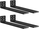 MLOQI 4 Pack Scaffold Board Shelf Brackets Heavy Duty 5mm Thick 50 KG 30cm