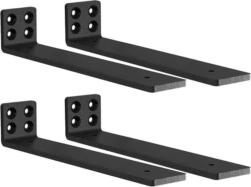 MLOQI 4 Pack Scaffold Board Shelf Brackets Heavy Duty 5mm Thick 50 KG 30cm