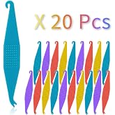 20 Pack Braces Rubber Band Tool Dental Elastic Rubber Bands Placers for Braces Disposable Plastic Orthodontic Elastic Placers