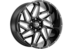 Vision 361 Spyder 20x12 6x5.5" -57mm Black/Milled Wheel Rim 20" Inch