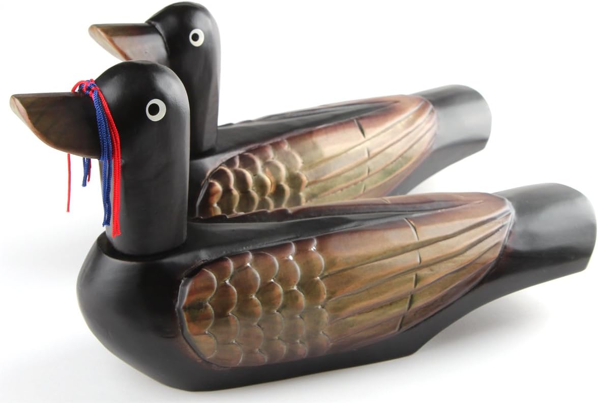 11" Big Size Korean Traditional Black Wooden Wedding