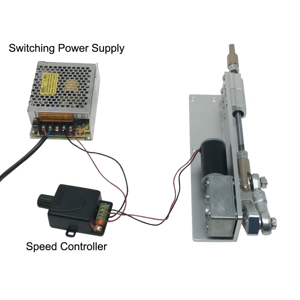 DC 12V Reciprocating Cycle Linear Actuator 35Rpm Speed Controller
