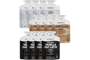 Numilk Pouches Variety 12-Pack (4-Original Oat / 4-Chocolate Oat / 4-Vanilla Oat Latte) - Creamy Plant-Based Milk in Seconds - Easy-to-Use with the Numilk Nut Milk Maker Machine - One Pouch Makes 32oz