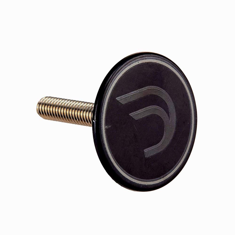 Deda Elementi Unisex's Magnetic Stem Top Cap, Black, One Size