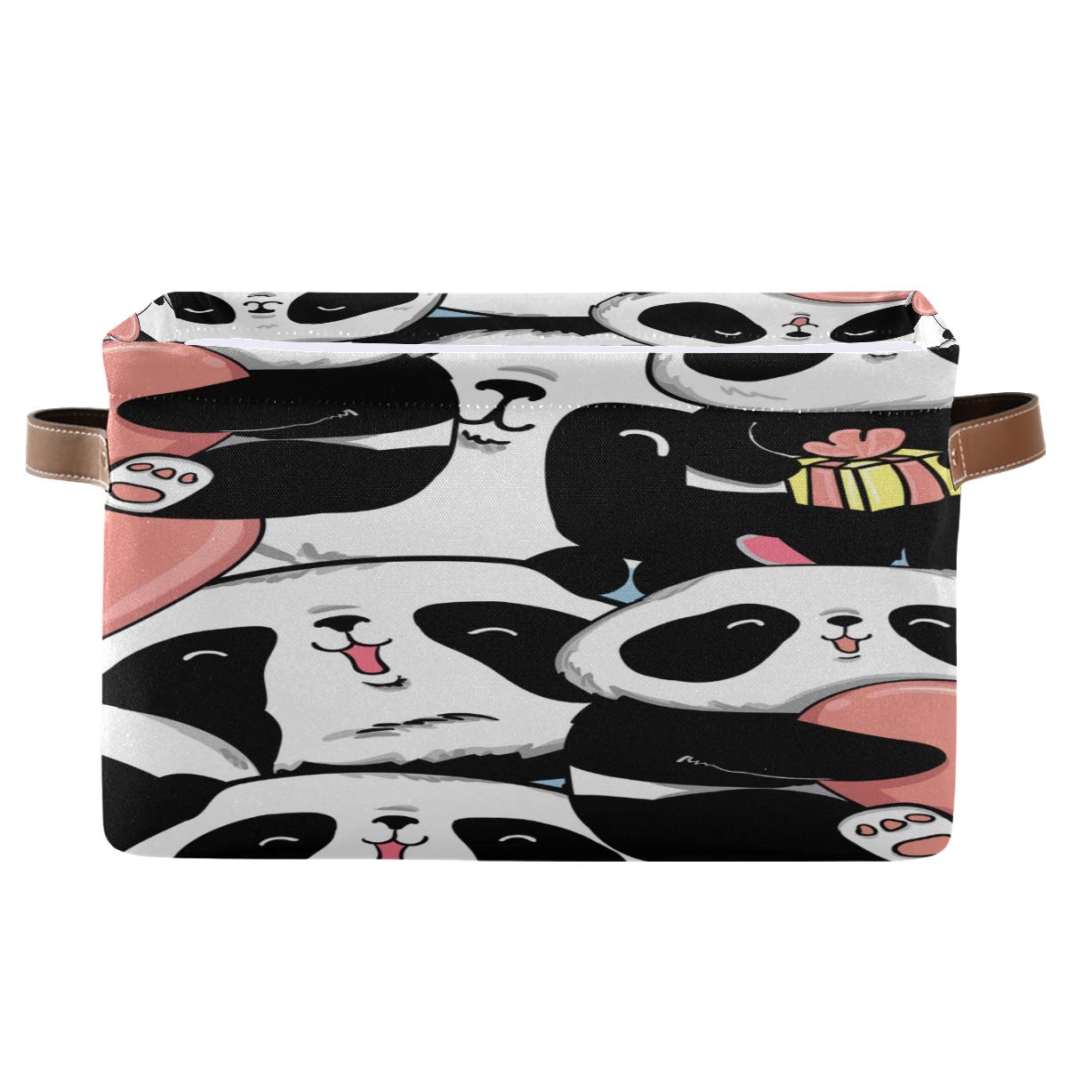 BIGJOKE Aufbewahrungskorb mit niedlichem Tier-Panda-Muster