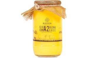 ROSIER A2 Vedic Cow Ghee, Traditional Bilona Method, Pure, Natural and Healthy Ghee (1 Litre)