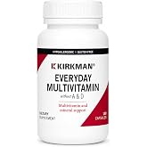 Kirkman Everyday Multivitamin Without Vitamins A &amp; D, 180 Veg Capsules | Hypoallergenic Daily Multivitamin with 16 Vitamins &amp; Minerals for Women, Men &amp; Children 4+, Gluten Free Dietary Supplement